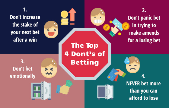 The Top 4 Dont’s of Betting